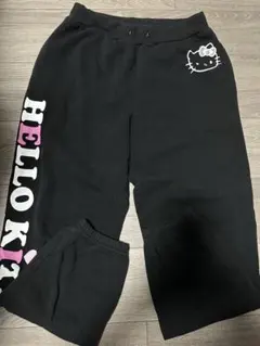 Hello Kitty スウェットパンツ 블랙
