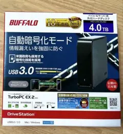 BUFFALO 外付けHDD 4TB HD-LX4.0U3D