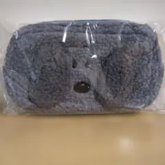 スヌーピー もこもこスクエアポーチ グレー SN-083