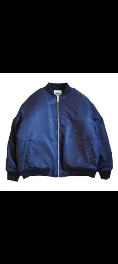 wax ネイビー MA-1ジャケット
