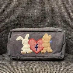 ファミリア　ポーチ　小物入れ　レトロ　ファブリック