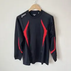 アシックス　スポーツ　ウェア　Lサイズ　黒　赤
