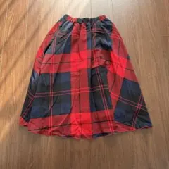 RODEO CROWNS 赤チェックのロングスカート
