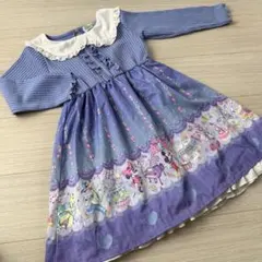 120/ディズニー/切替ワンピース