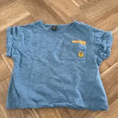 【モイモルン】ポケット付きTシャツ 90cm ブルーのサムネイル