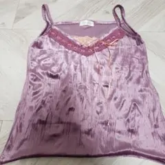 LES BIJOUX パープルキャミソール