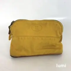 HERMES エルメス ボリードポーチ MM オレンジ 無地 やや難 - メルカリ