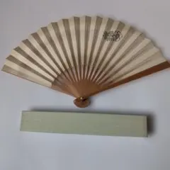 茶道扇子 仁和門跡 立部瑞祐 筆 「清風」 男性用 白竹 新品 未使用