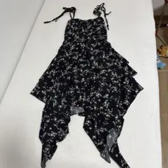 SHEIN フラワープリント アシンメトリック ワンピース S