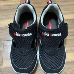 ミキハウス　ブラック スニーカー 18