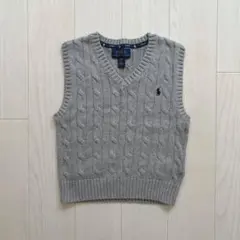 Polo Ralph Lauren グレー Vネックベスト 3/3T