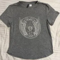 H&M グレー Tシャツ ビンテージ風のサムネイル