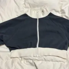 ジップアップ クロップド トレーナー