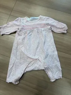 familiar 花柄ロンパース 60