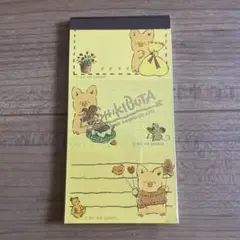 昭和レトロ　サンリオ　ザシキブタ　メモ帳