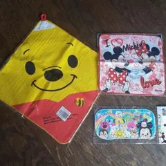 【匿名配送】【新品未使用】ディズニーハンドタオル　3点セット