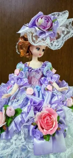 SUKIYO DOLLS リボン フランス人形 ケース無 美品 スキヨ かわいい