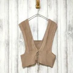 GU ジーユー (M)　2WAY ニットビスチェ