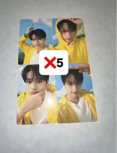 seventeen heaven carat盤　封入トレカ　4種　ジュン✖️5