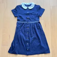 【美品】ファミリア 半袖ワンピース 130