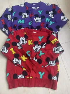 チマジロ　ミコリッド　ミッキーマウス ニットセーター 2色セット