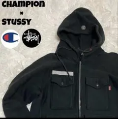 【レア】Champion × stussy パーカー