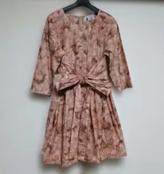 leur logette ルールロジェット　七分袖　花柄ワンピース サイズ1のサムネイル