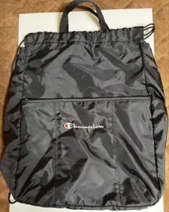 Champion ブラック　ナップサック