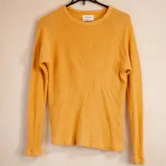 ADAM ET ROPE アダムエロペ 長袖 ニット カットソー 日本製 黃