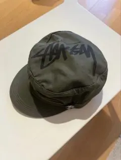 OLD STUSSY ワークキャップ　ペインターキャップ バッジ付 00s