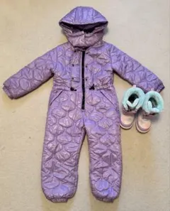 ZARAスノーウェア120 パープル　IFMEスノーブーツ18センチつき