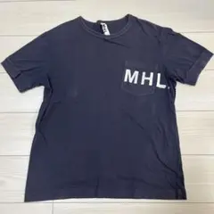 MHL. ダークグレー ポケットTシャツ Lサイズ