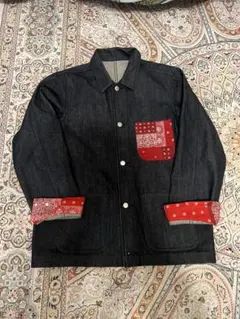 SOPHNET.バンダナ柄ポケット付きカバーオール Sサイズ