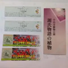 宇治市植物公園 宇治市源氏物語ミュージアム　招待券　各2枚のサムネイル