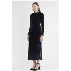 【お値下げしました】JILL STUART ベルベット キャミワンピース 紺