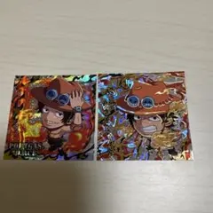 ワンピース PORTGAS.D.ACE シール 2枚セット