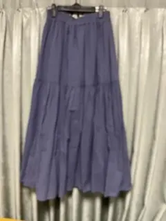 新品　ナノユニバース　コットンシフォンティアードスカート