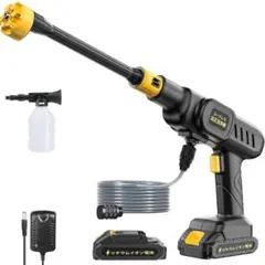 新品未使用 高圧洗浄機 ポータブル バッテリー 2個付き 多機能 6in1ノズル
