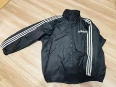 古着 adidas 90s ナイロンジャケットストリート　ドローコード付きY2K