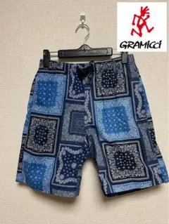 ★ペイズリー★ GRAMICCI USA ハーフパンツ 紺青 バンダナ ショーツ
