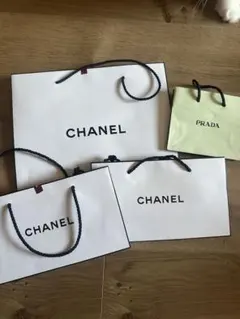 CHANEL・PRADA ショップ袋4枚セット