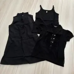 COMME CE 黒のキッズ服セット 100cm~のサムネイル