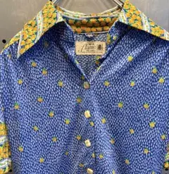 古着　ヴィンテージ　ワンピース　デザインワンピース　レトロ　花柄　カラフル　派手