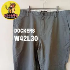 USA古着 DOCKERS　チノパンW42L30　グレー