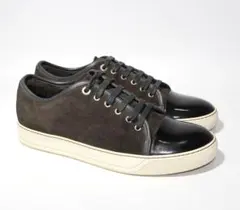 デ*ン様 ランバン ローカット スニーカー ダークブラウン スエード 7 ポルト