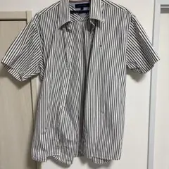 Tommy Hilfiger ストライプ 半袖ワイシャツ M