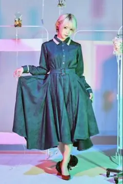 はざま hazama 夏かしのワンピース botanical blue S 2ndライン は | ざ | ま。 202404新作 夏かしのワンピース #hazama_fashion