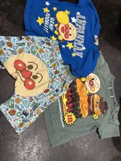 アンパンマン Tシャツ、ズボン3点セット