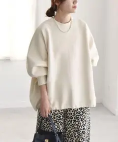 quaranciel:ポンチ ドロスト ルーズ プルオーバー ¥8,910