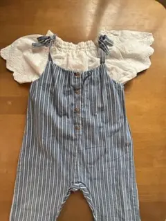 ストライプ柄サロペット サイズ100 ZARA kids